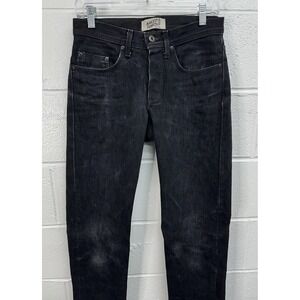 Naked & Famous Weird Guy Jeans Black Raw Selvedge Denim / Men's 30
